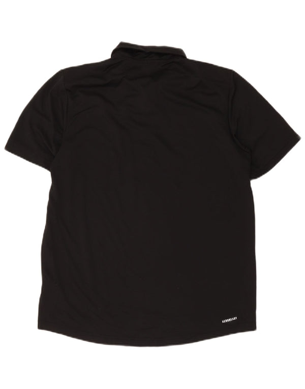 Adidas Mens Aeroready Polo Shirt Medium Black Polyester