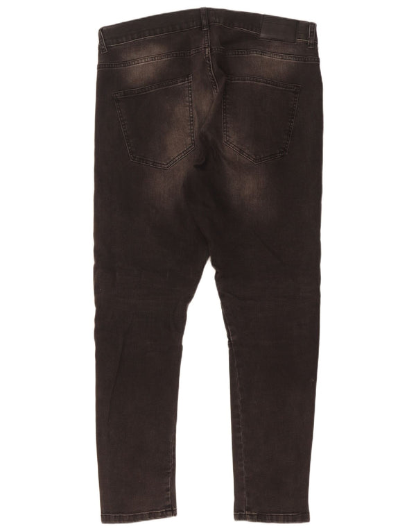 Zara Mens Skinny Jeans EU 46 XL W36 L31 Black