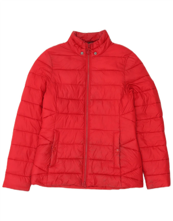 Barbour Mens Padded Jacket UK 8 Small Red Polyamide