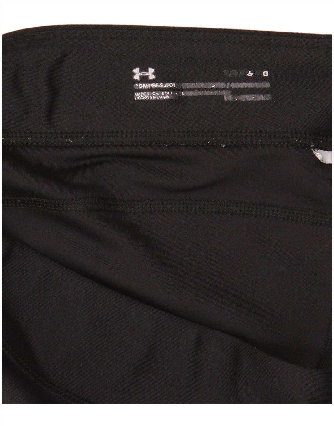 UNDER ARMOUR Womens Heat Gear Leggings UK 16 Large  Black