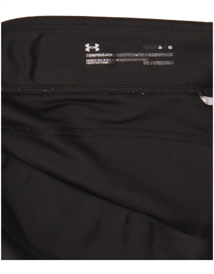 UNDER ARMOUR Womens Heat Gear Leggings UK 16 Large  Black
