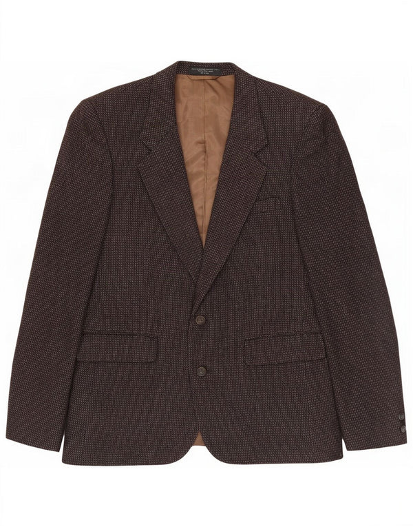 Anralfo Orsini Mens 2 Button Blazer Jacket UK 40 Large Brown Flecked
