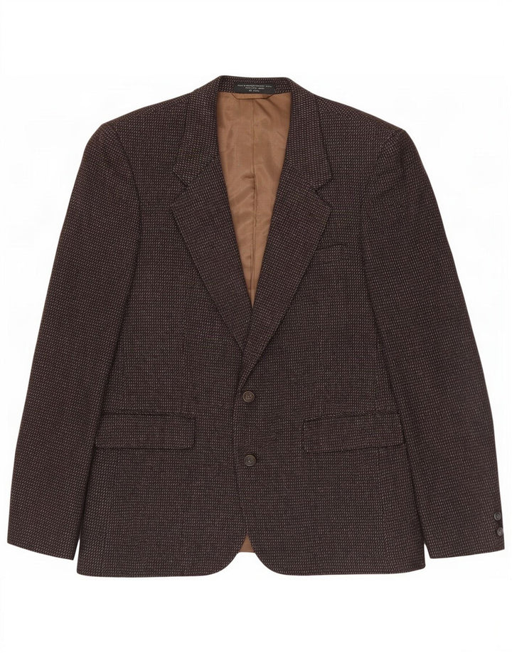 Anralfo Orsini Mens 2 Button Blazer Jacket UK 40 Large Brown Flecked