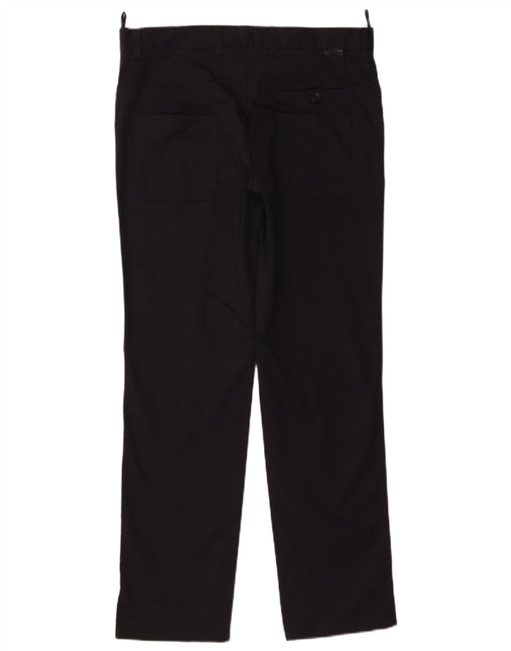 Prada Womens Straight Casual Trousers IT 46 Large W32 L29 Black Cotton