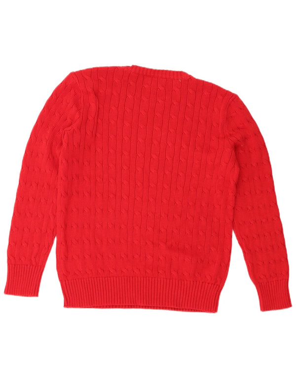 Ralph Lauren Boys Crew Neck Jumper Sweater 14-15 Years Large  Red