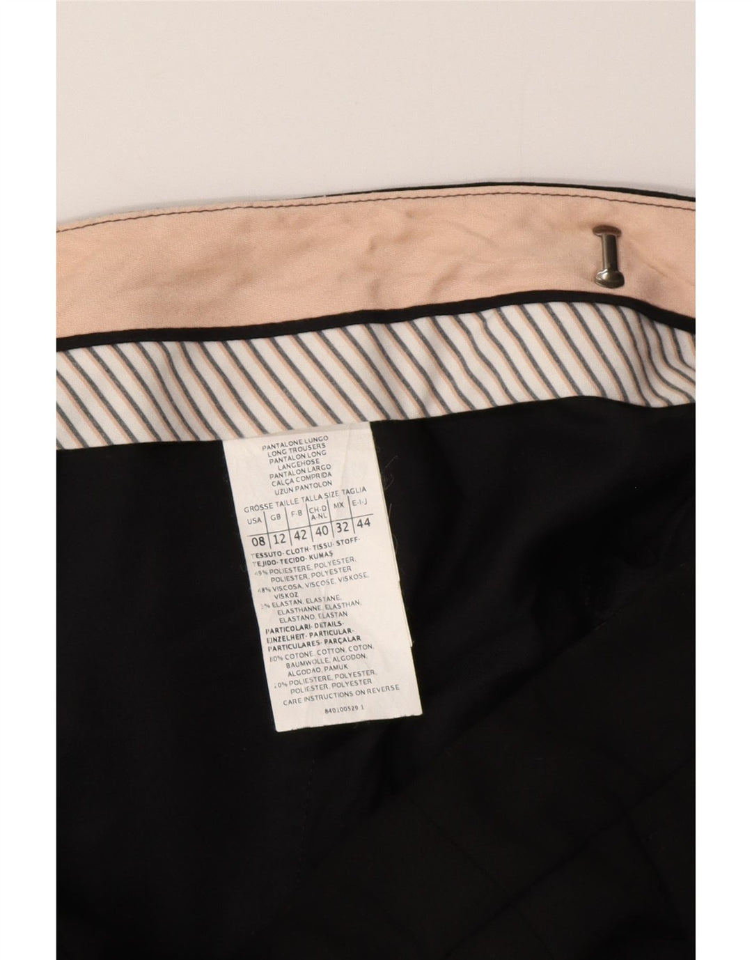 Max & Co. Womens Straight Casual Trousers UK 12 Medium W30 L30 Black