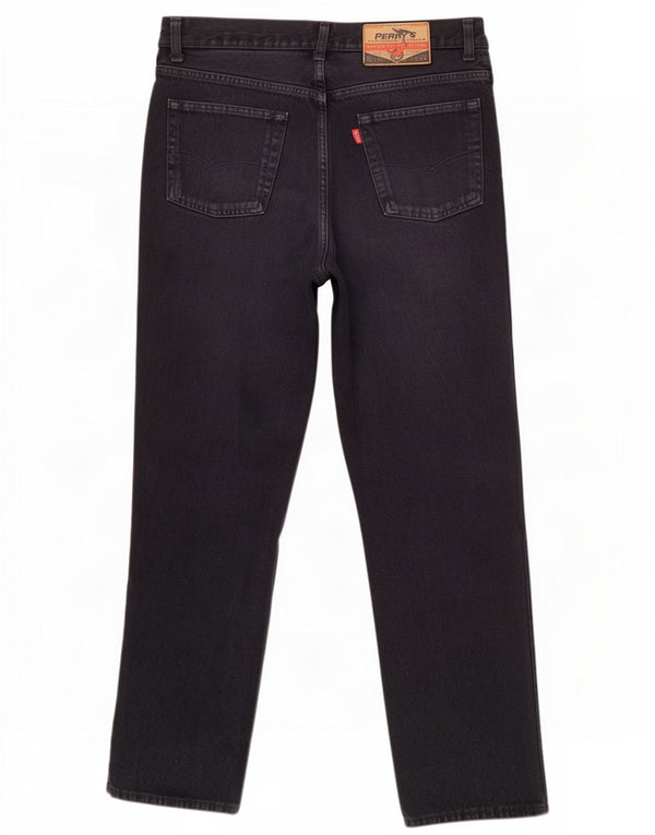 Perry's Mens Straight Jeans IT 50 Large W32 L32 Black