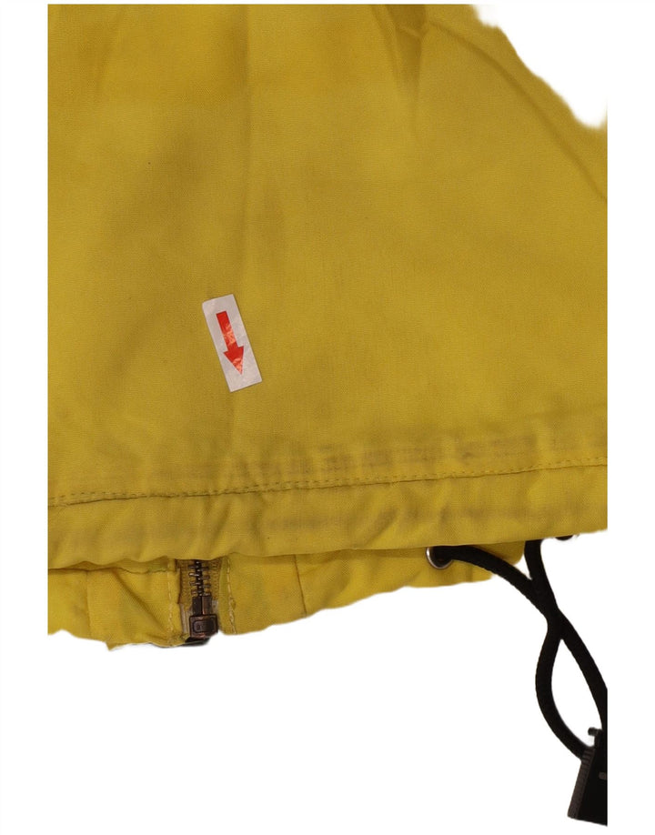 Sergio Tacchini Mens Hooded Ski Jacket UK 36 Small Yellow Colourblock