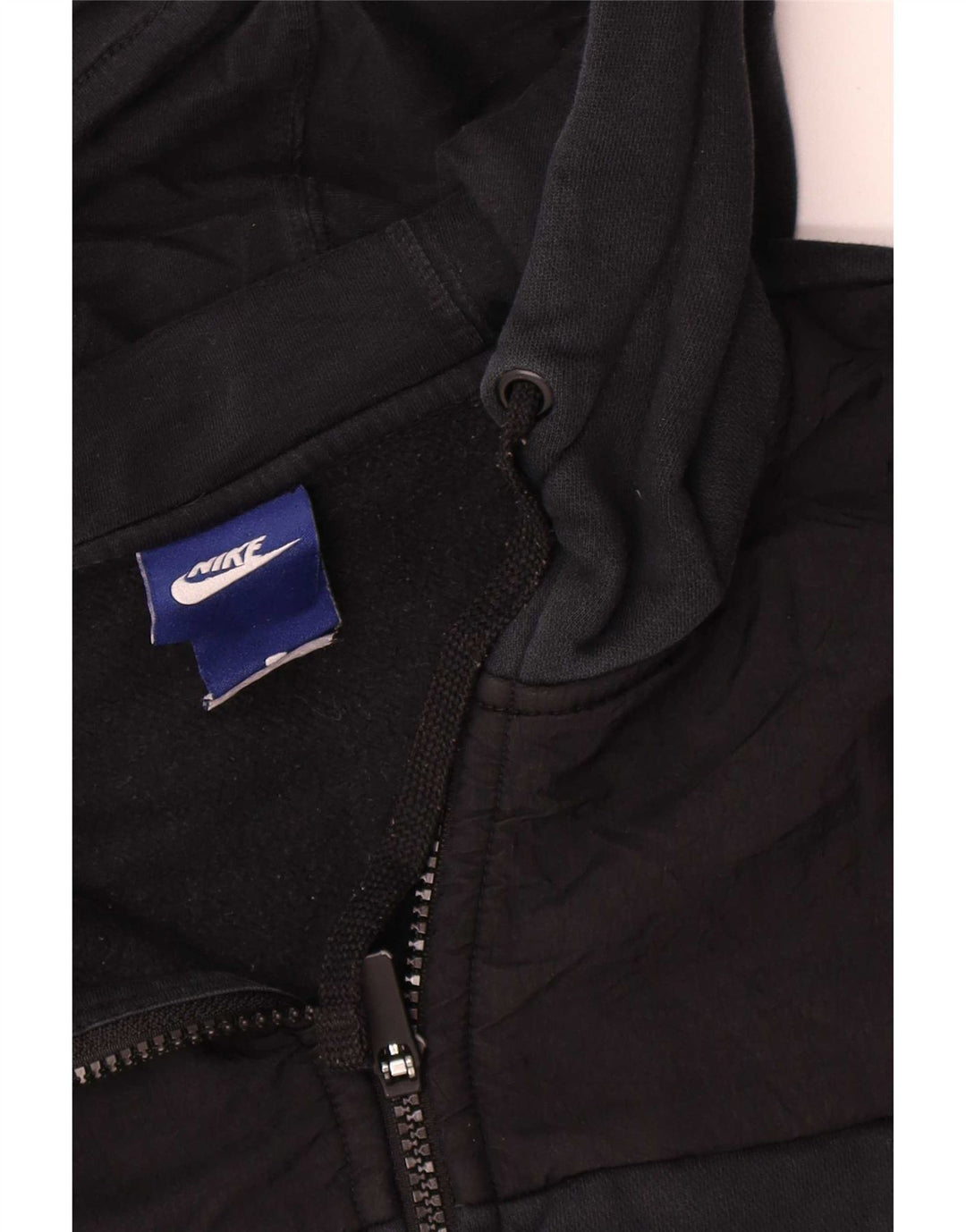 Nike Mens Graphic Zip Hoodie Sweater Medium Black Cotton