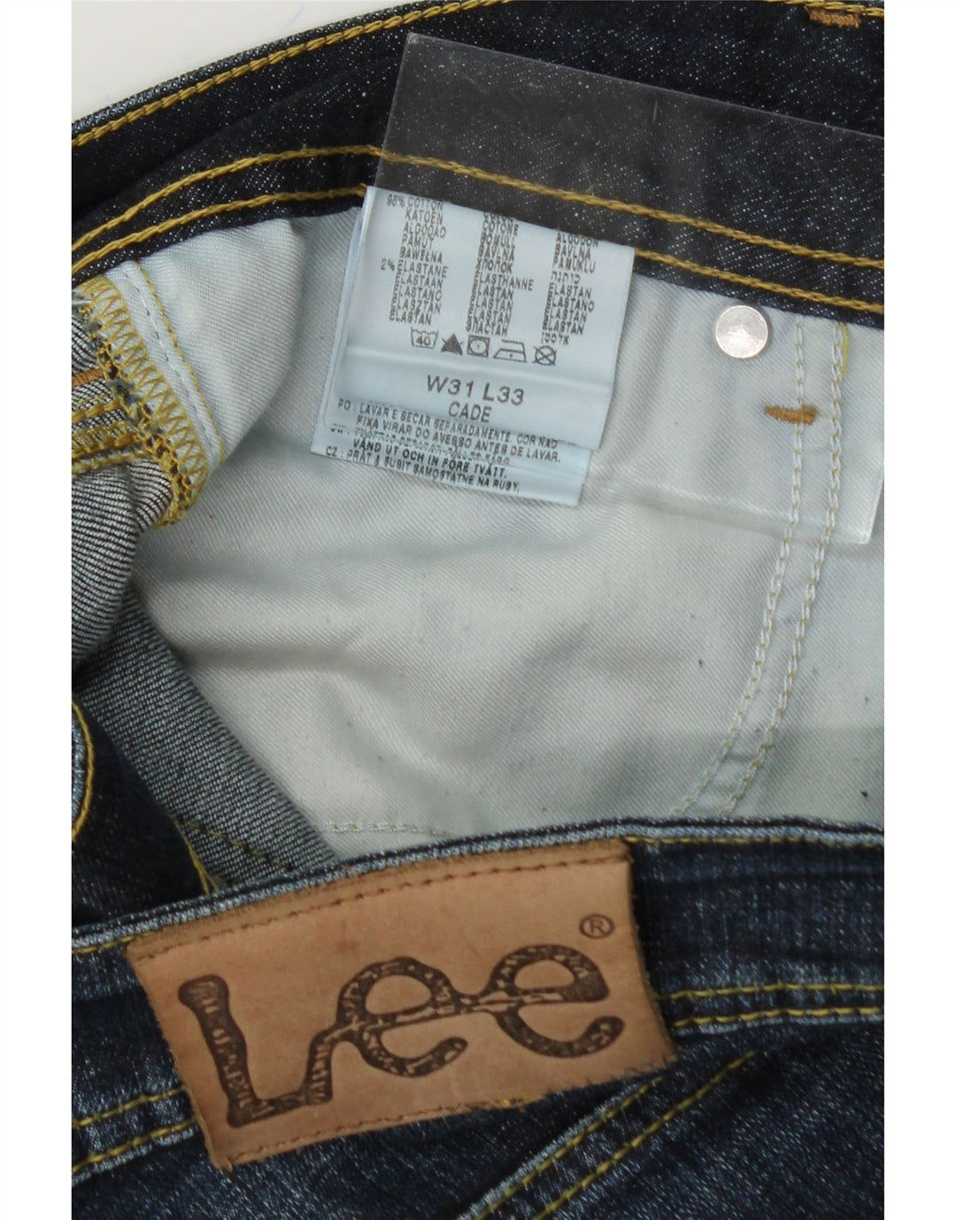 LEE Womens Cade   Straight Jeans W31 L27 Blue Cotton Vintage Lee and Second-Hand Lee from Messina Hembry 