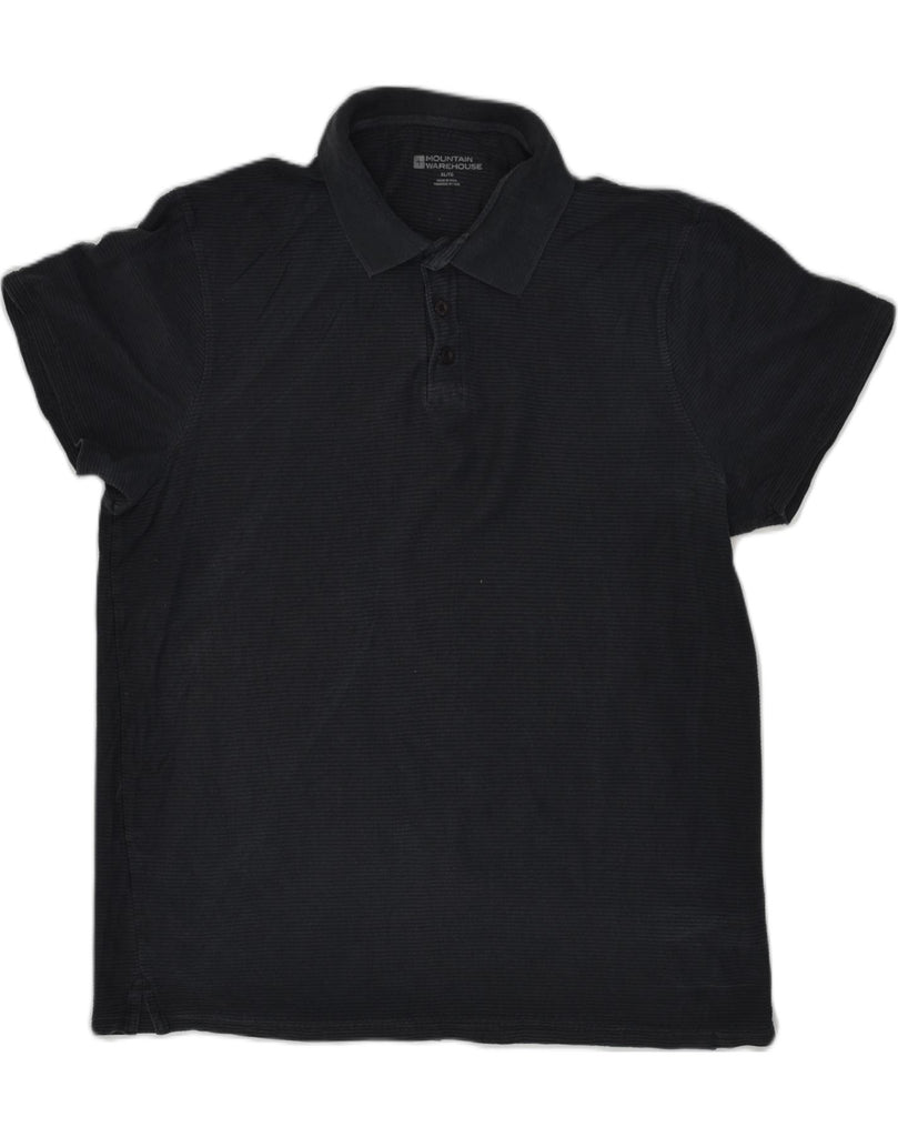 MOUNTAIN WAREHOUSE Mens Polo Shirt XL Black Cotton | Vintage Mountain Warehouse | Thrift | Second-Hand Mountain Warehouse | Used Clothing | Messina Hembry 