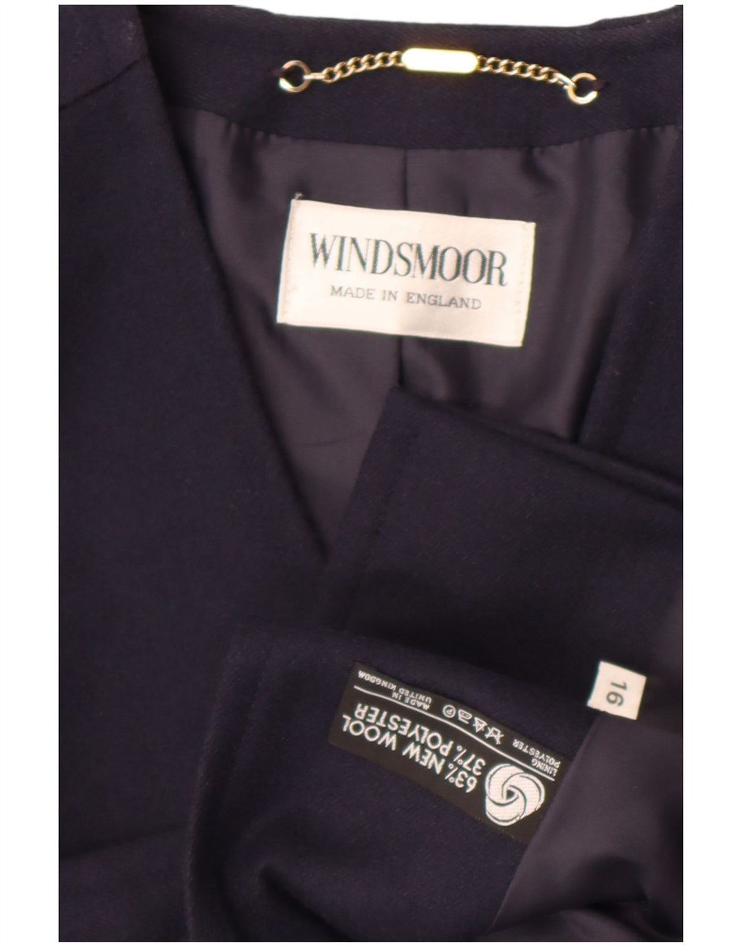 Windsmoor Womens Double Breasted Blazer Jacket UK 16 Large Navy Blue