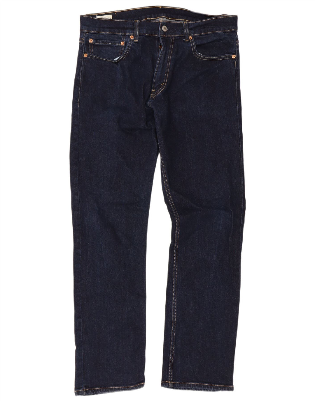 Levi's Mens 551 Straight Jeans W36 L32 Navy Blue Cotton