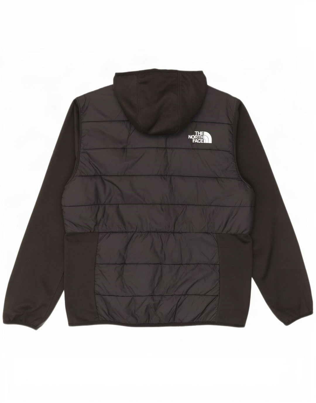 The North Face Mens Hooded Padded Tracksuit Top Jacket Large Black