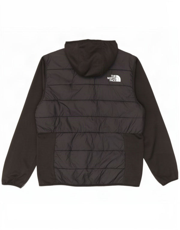 The North Face Mens Hooded Padded Tracksuit Top Jacket Large Black