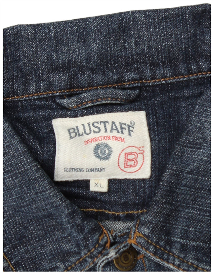 BLUSTAFF Mens Denim Jacket UK 42 XL Blue