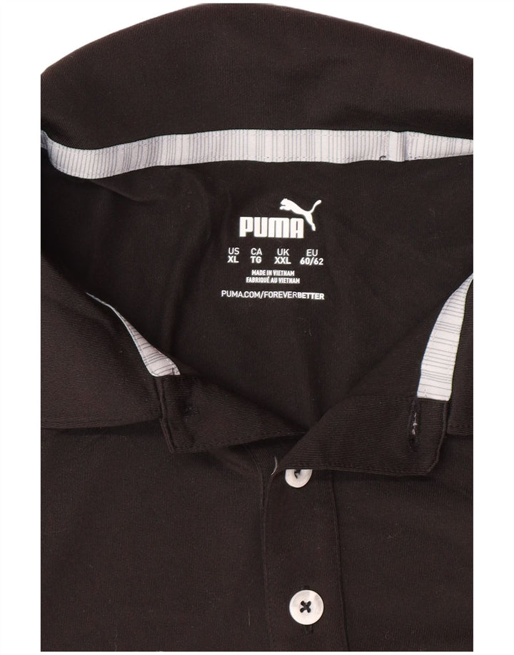 PUMA Mens Polo Shirt 2XL Grey Colourblock