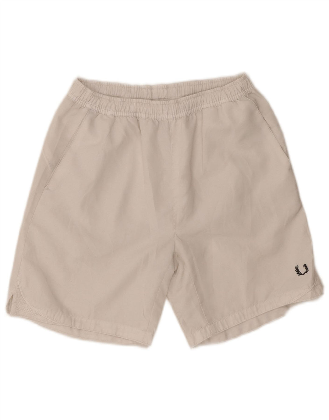 Fred Perry Mens Regular Fit Sport Shorts Medium White Polyester