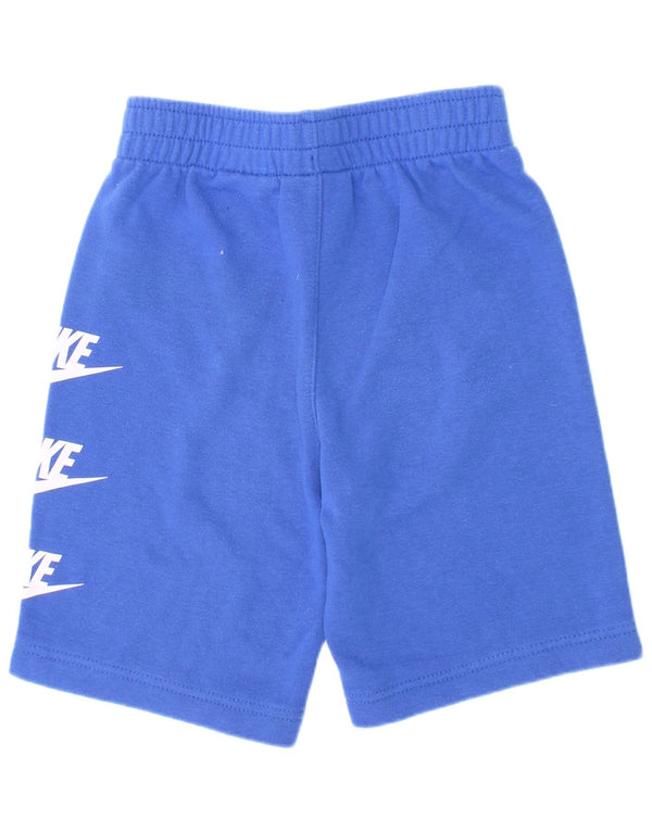 Nike Boys Graphic Sport Shorts 6-7 Years Large Blue Cotton