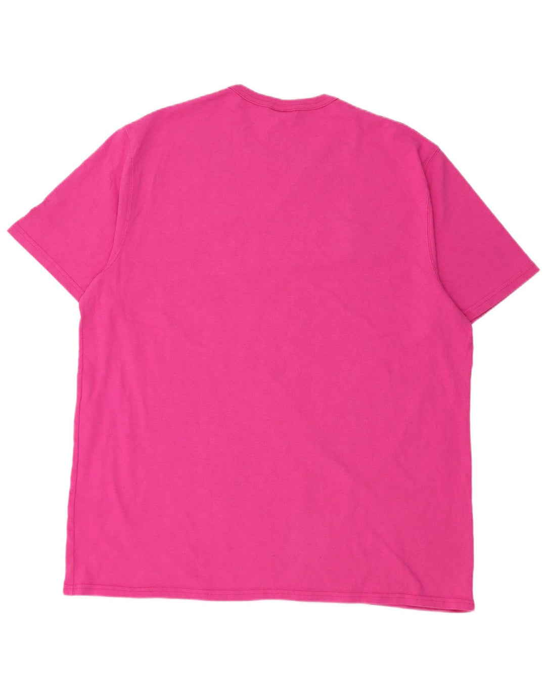 Champion Mens Graphic T-Shirt Top 2XL Pink Cotton