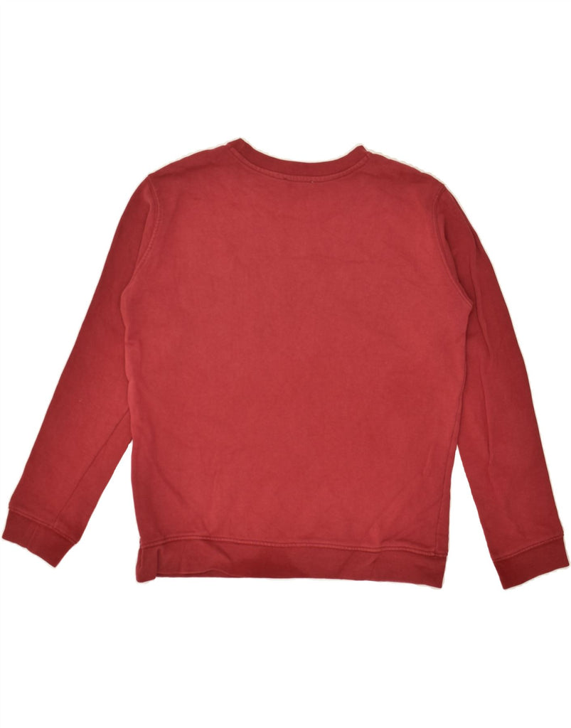 LEE Womens Graphic Sweatshirt Jumper UK 14 Medium Red Cotton | Vintage Lee | Thrift | Second-Hand Lee | Used Clothing | Messina Hembry 