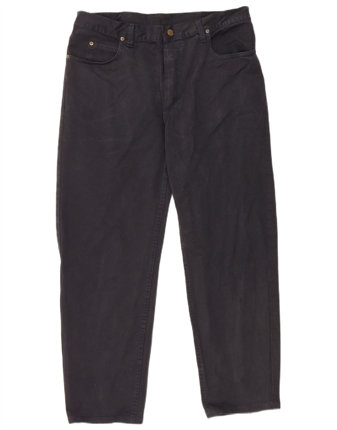 LEE Mens Tapered Casual Trousers W38 L28 Black Cotton