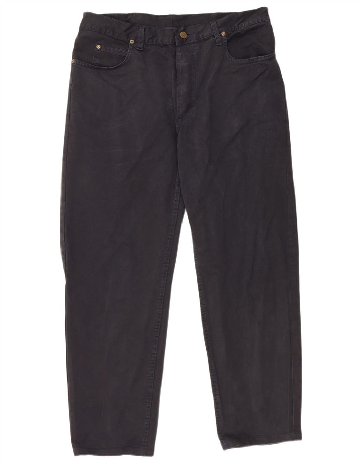 LEE Mens Tapered Casual Trousers W38 L28 Black Cotton