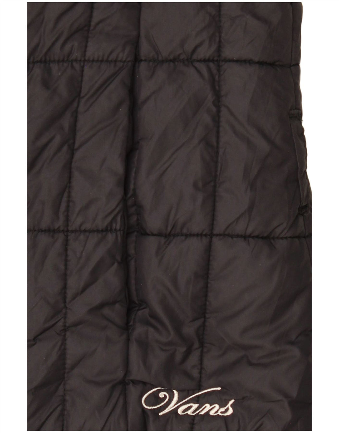 Vans Womens Hooded Padded Jacket UK 10 Small Black