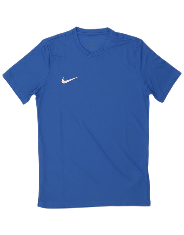 Nike Mens Dri Fit Graphic T-Shirt Top Medium Blue Polyester