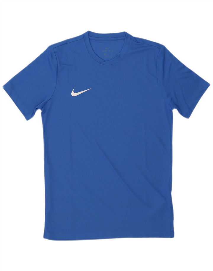 Nike Mens Dri Fit Graphic T-Shirt Top Medium Blue Polyester