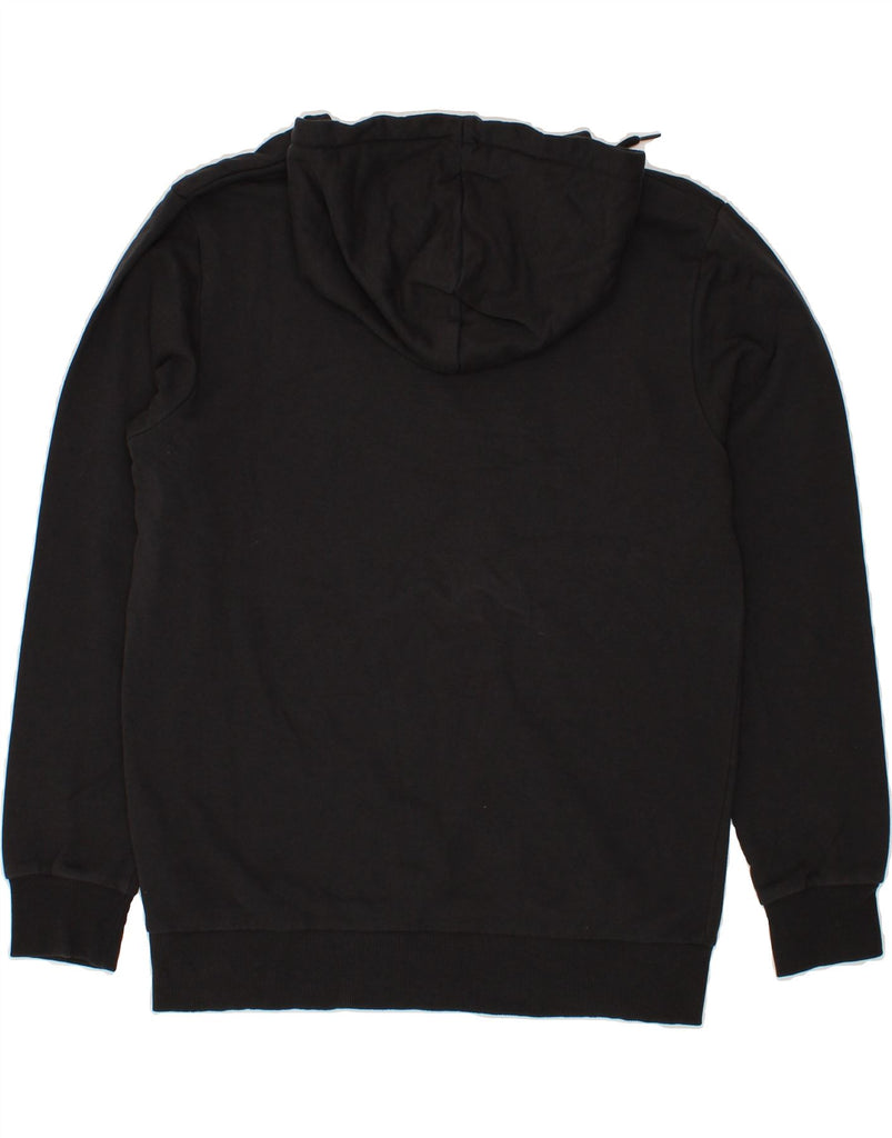 JACK & JONES Mens Graphic Hoodie Jumper Large Black Cotton Vintage Jack & Jones and Second-Hand Jack & Jones from Messina Hembry 