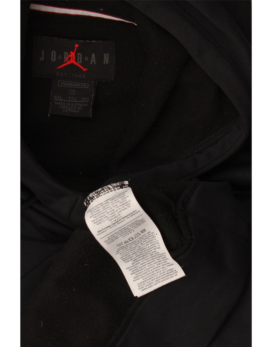 Jordan Mens Graphic Standard Fit Hoodie Jumper 2XL Black Polyester