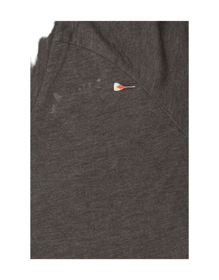 ADIDAS Womens Graphic T-Shirt Top UK 12/14 Medium Grey Vintage Adidas and Second-Hand Adidas from Messina Hembry 