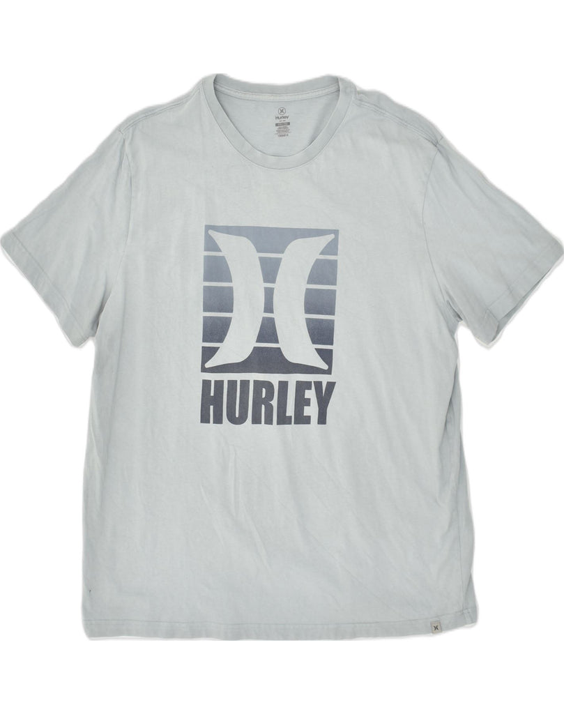 HURLEY Mens Graphic T-Shirt Top 2XL Grey Cotton | Vintage Hurley | Thrift | Second-Hand Hurley | Used Clothing | Messina Hembry 