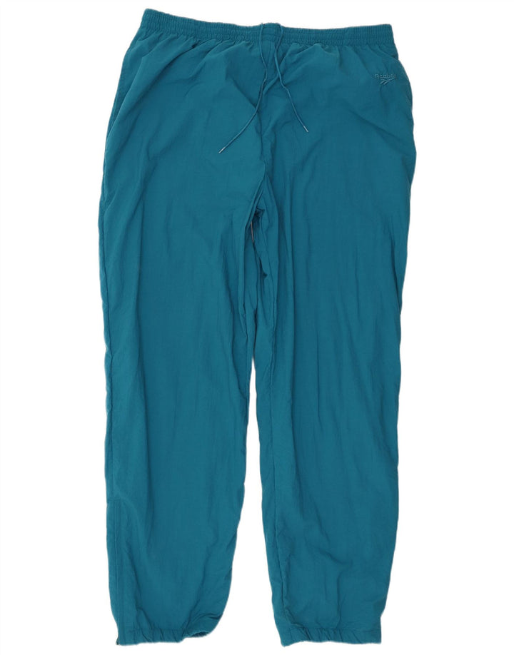 Reebok Mens Tracksuit Trousers Joggers 2XL Blue Nylon