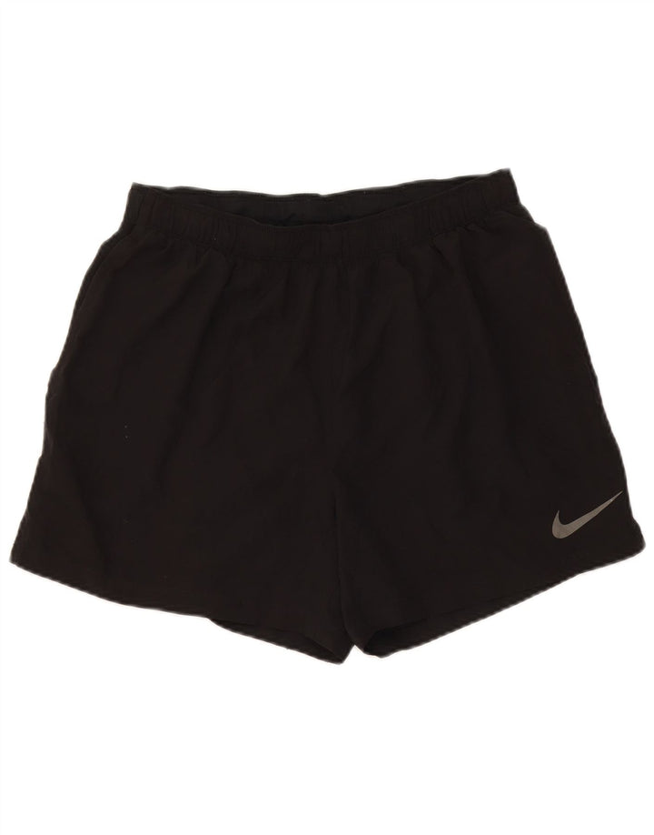 Nike Womens Sport Shorts UK 14 Large Black Polyester