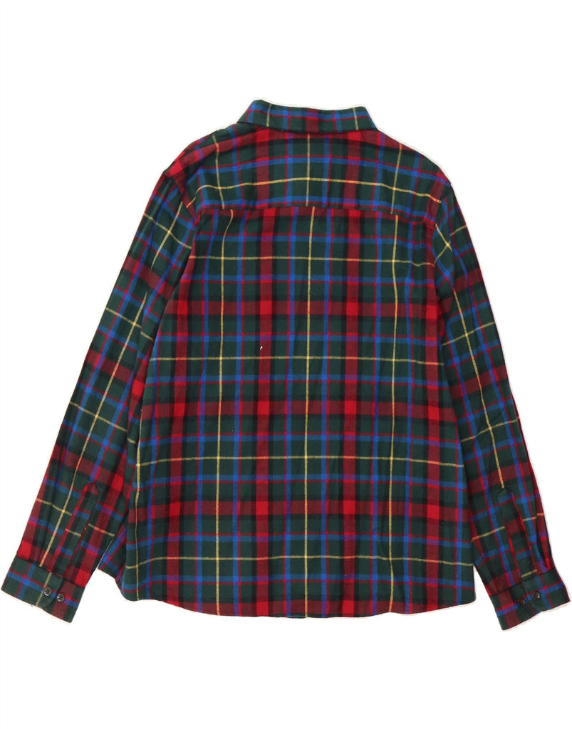 L.L.BEAN Womens Shirt UK 18 XL Green Check Cotton Vintage L.L.Bean and Second-Hand L.L.Bean from Messina Hembry 