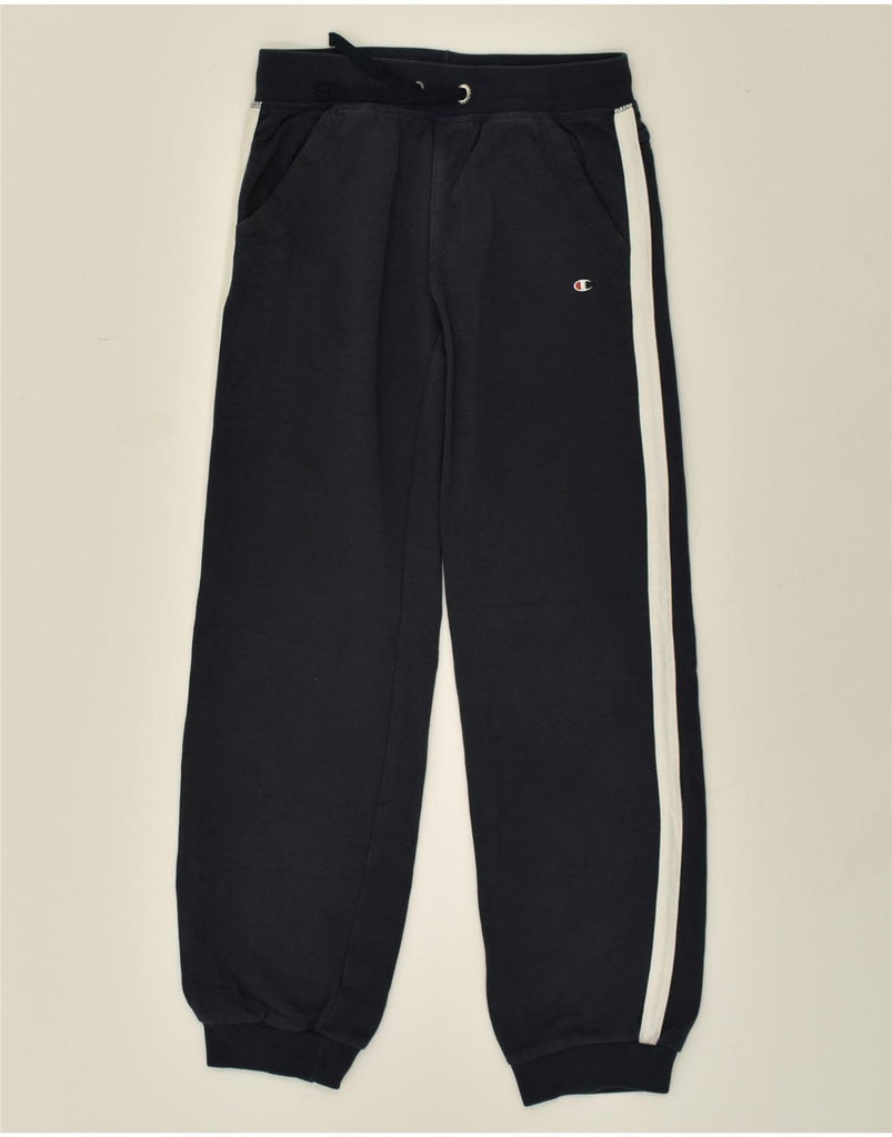 CHAMPION Girls Tracksuit Trousers Joggers 9-10 Years Medium Navy Blue | Vintage Champion | Thrift | Second-Hand Champion | Used Clothing | Messina Hembry 