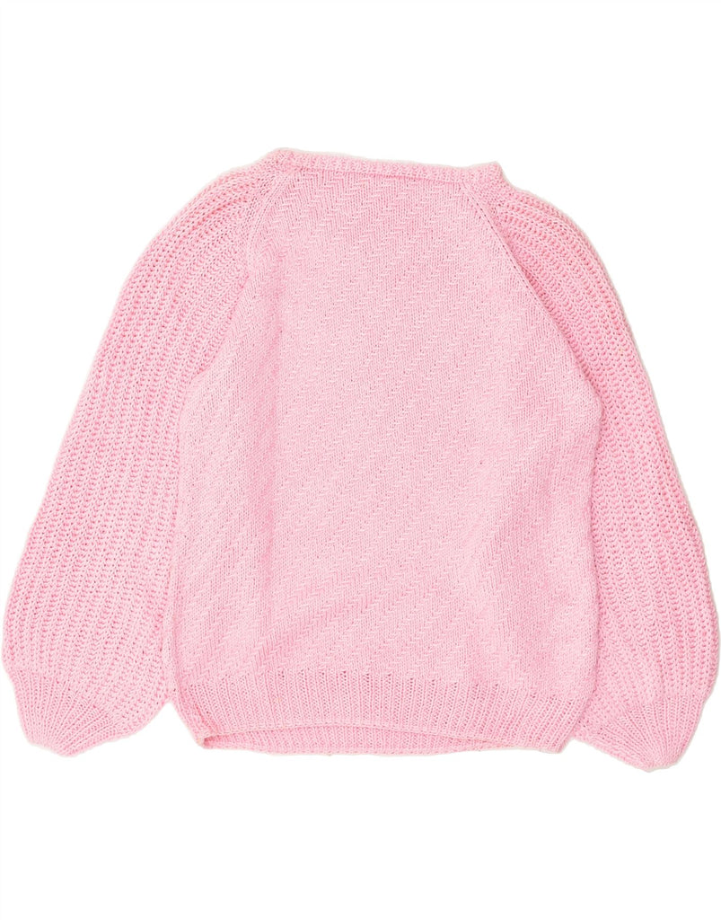 VINTAGE Womens Boat Neck Jumper Sweater UK 14 Large Pink | Vintage Vintage | Thrift | Second-Hand Vintage | Used Clothing | Messina Hembry 