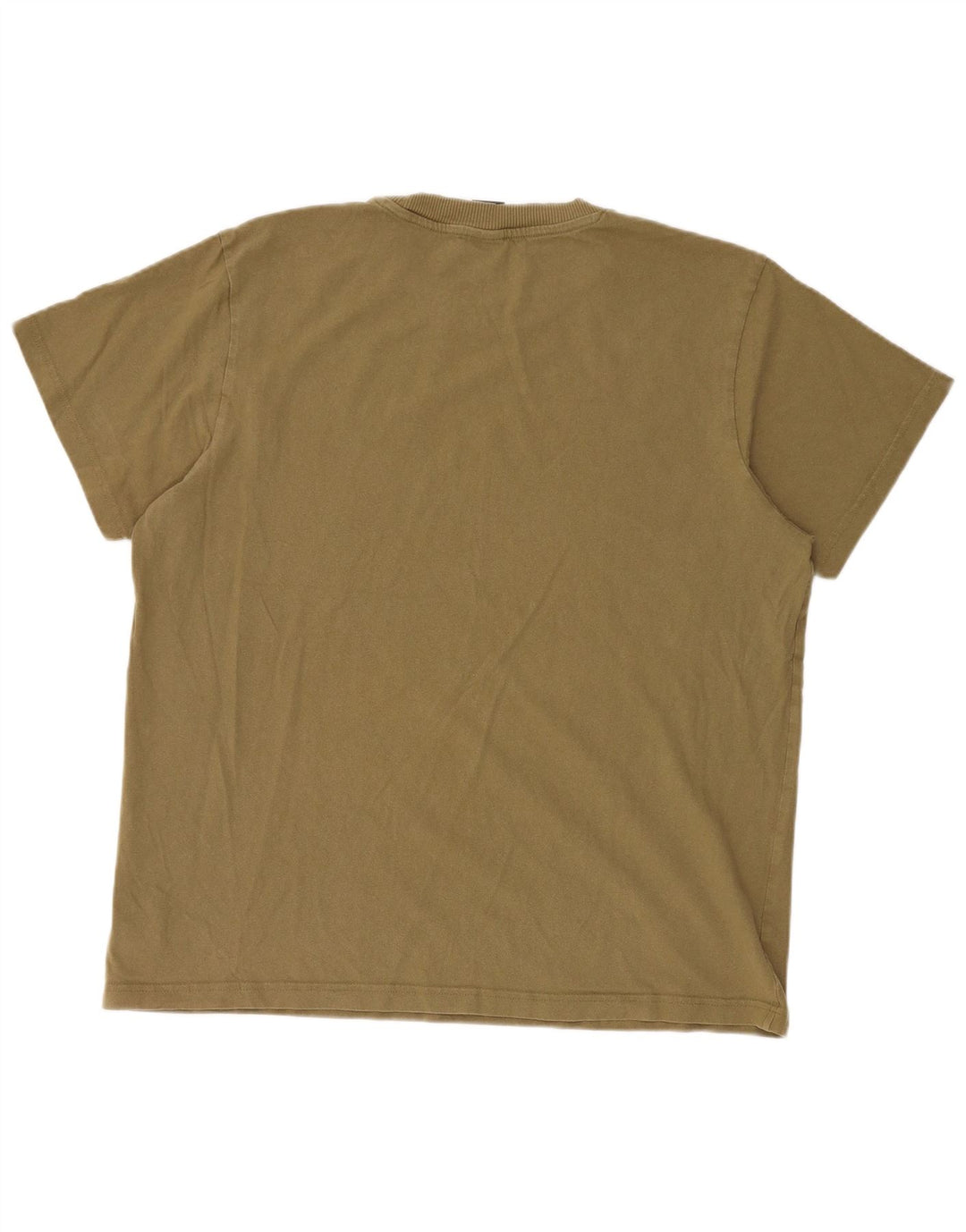 G-Star Mens T-Shirt Top Large Khaki Cotton