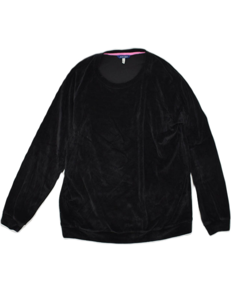 JOULES Womens Sweatshirt Jumper UK 12 Medium  Black | Vintage Joules | Thrift | Second-Hand Joules | Used Clothing | Messina Hembry 