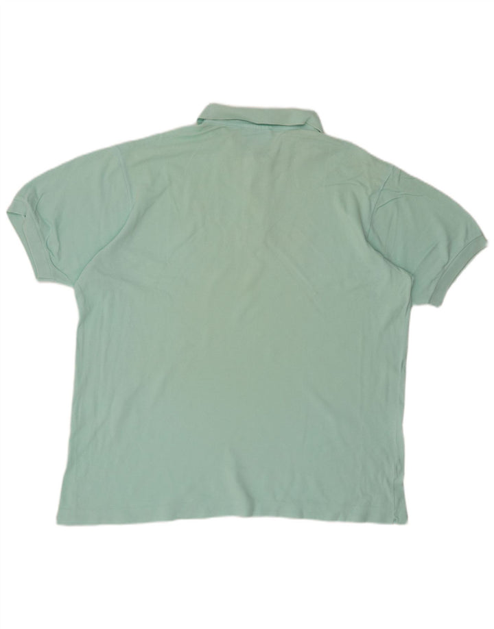 LACOSTE Mens Polo Shirt Size 6 XL Turquoise Cotton