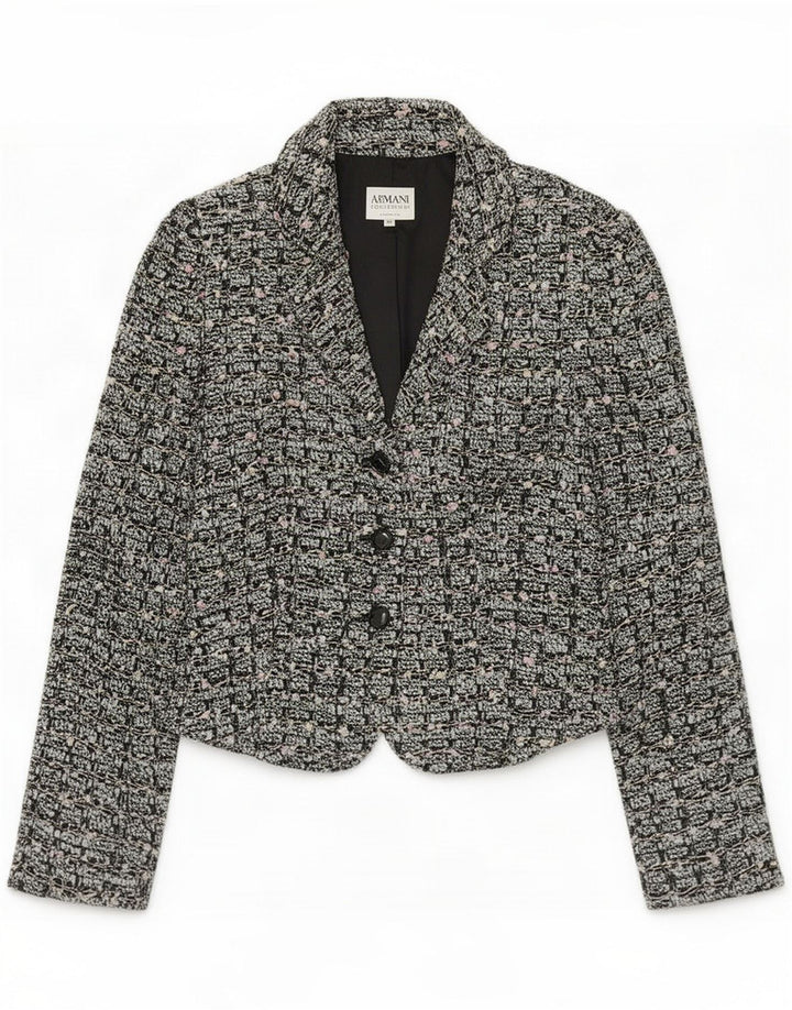 Armani Collezioni Womens Blazer Jacket IT 44 Medium Multicoloured Flecked