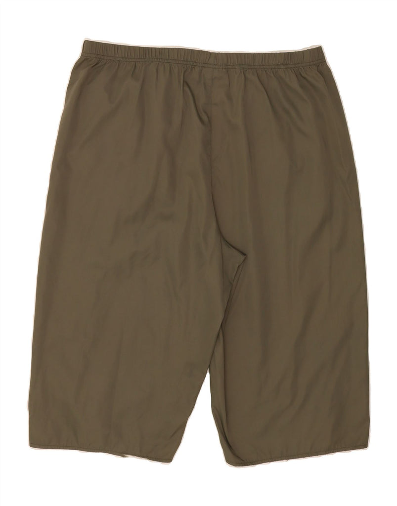 ADIDAS Womens Sport Shorts UK 20 2XL W40  Khaki Polyamide Vintage Adidas and Second-Hand Adidas from Messina Hembry 