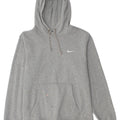 Nike Mens Hoodie Jumper Medium Grey Flecked Cotton