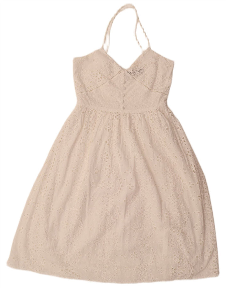 ZARA Womens Sundress UK 6 XS White Cotton