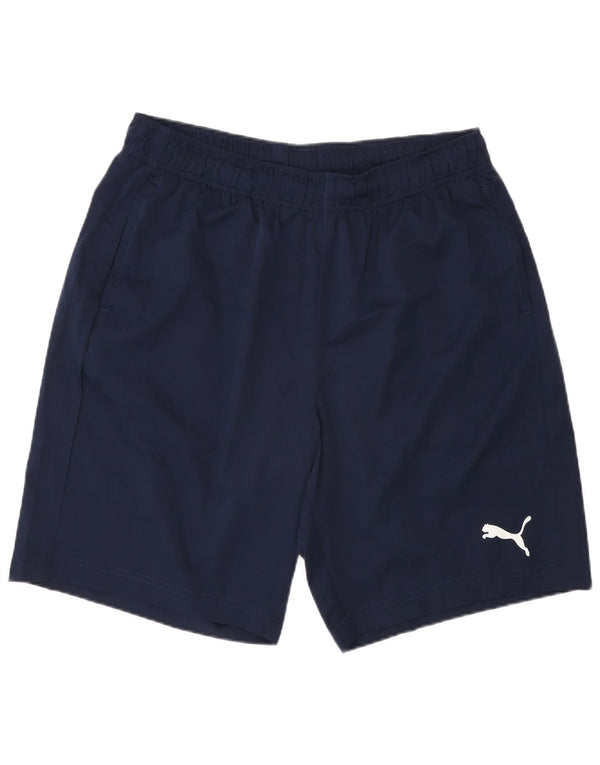 Puma Mens Sport Shorts Large Navy Blue Polyester