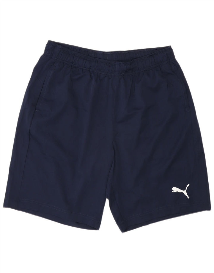 Puma Mens Sport Shorts Large Navy Blue Polyester