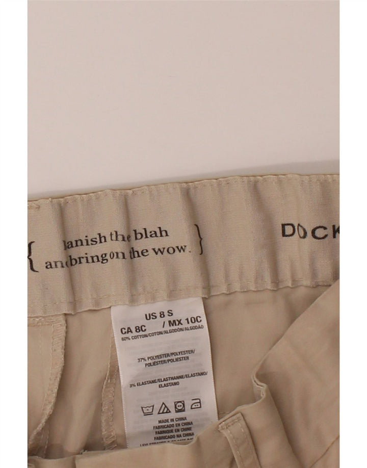 DOCKERS Womens Straight Casual Trousers US 8 Medium W34 L29 Beige Vintage Dockers and Second-Hand Dockers from Messina Hembry 