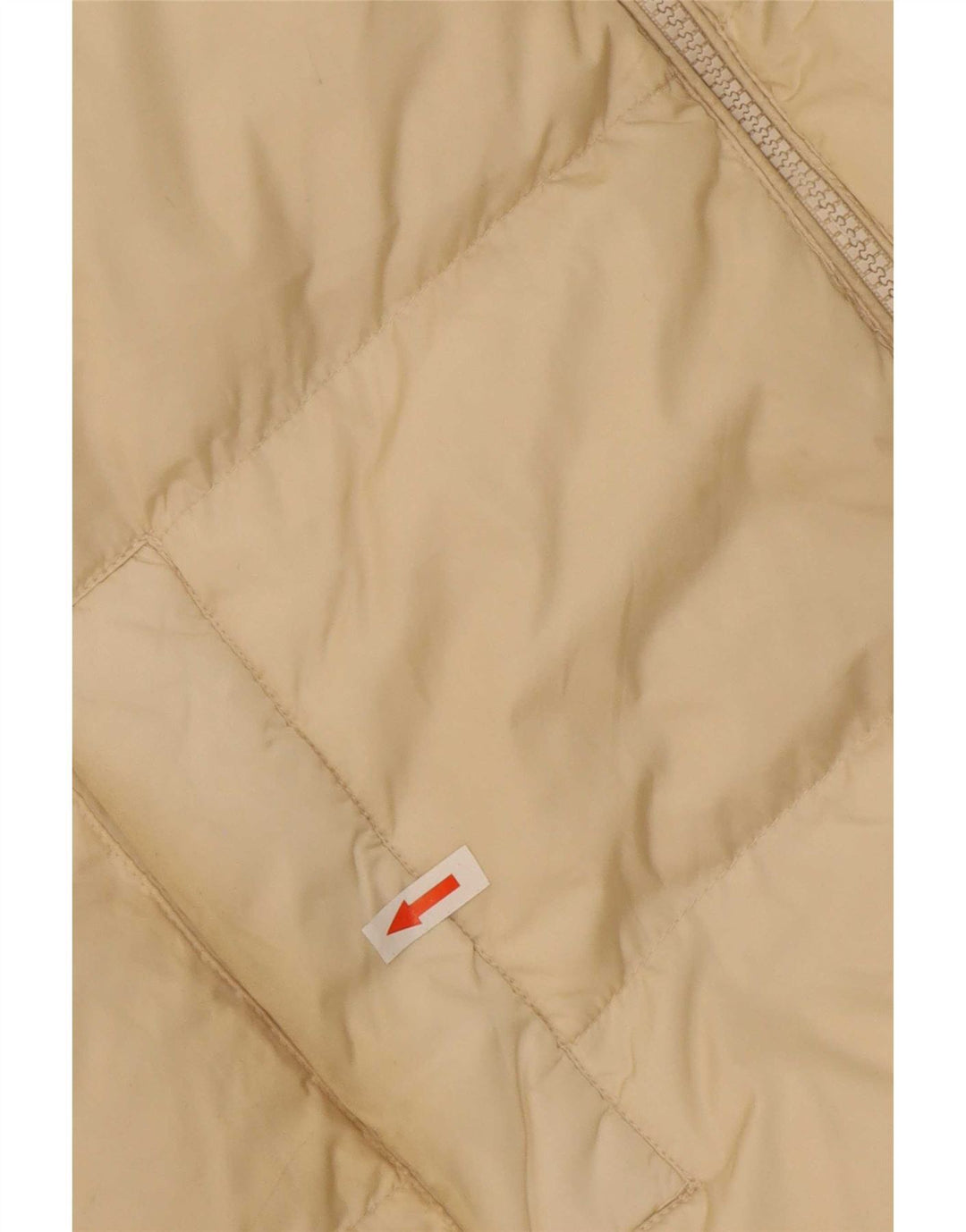 Zara Womens Hooded Oversized Padded Coat UK 6 XS Beige Polyester
